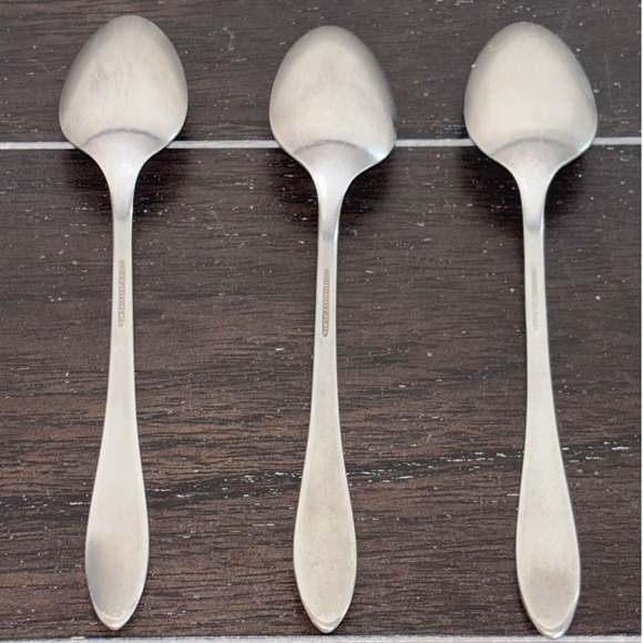 Oneida Community Plate | Debonair | Teaspoons | Set of 3 | 1955 | Art Deco - Picture 2 of 4
